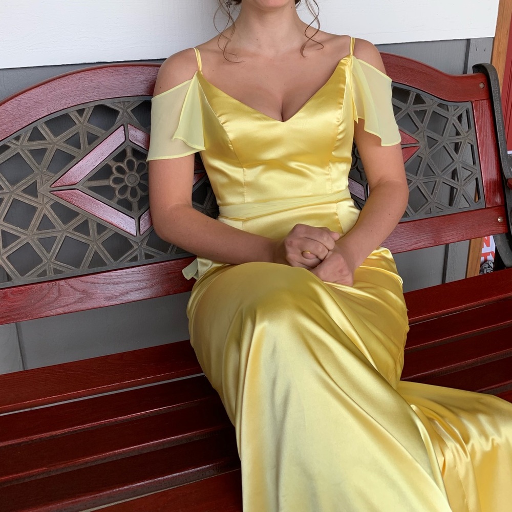 Yellow prom dress